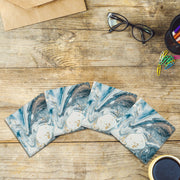 Blues & Greys Marbling